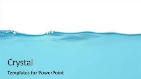  Presentation with lotus flower white water lily - Presentation theme with water level isolated on white background and a arctic colored foreground