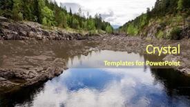  Presentation with environmental globeee - Slides featuring water levels - dry river bed - environmental background and a tawny brown colored foreground