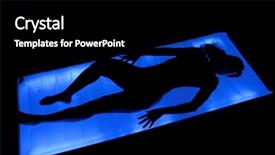  Presentation with sensuality woman black angel relaxing - Amazing PPT layouts having water light bed woman relaxing backdrop and a  colored foreground