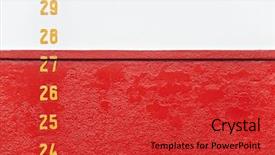  Presentation with water ship - Beautiful presentation theme featuring water line on bow of large ship close up abstract backdrop and a red colored foreground