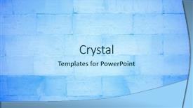  Presentation with brick wall texture - Slide deck with water mark - ice brick wall texture using background and a sky blue colored foreground