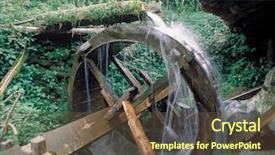  Presentation with korean culture - Audience pleasing PPT layouts consisting of water mill - korean culture backdrop and a tawny brown colored foreground