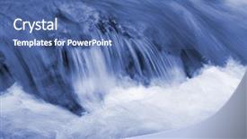  Presentation with mountain water - PPT layouts featuring water of quick mountain river background and a  colored foreground