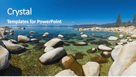  Presentation with tahoe - Presentation enhanced with water of the lake tahoe background and a teal colored foreground