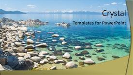  Presentation with tahoe - Slide deck enhanced with water of the lake tahoe background and a light blue colored foreground