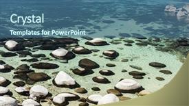  Presentation with tahoe - Colorful theme enhanced with water of the lake tahoe backdrop and a ocean colored foreground