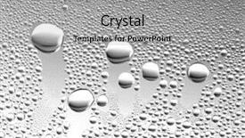  Presentation with water glass - Theme having water on glass background and a light gray colored foreground