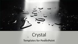  Presentation with water splash on black - Amazing PPT theme having water on the black background backdrop and a light gray colored foreground