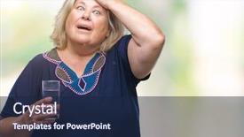  Presentation with drinking glass - Audience pleasing PPT layouts consisting of water over isolated background stress backdrop and a navy blue colored foreground