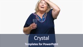  Presentation with drinking water - Amazing slides having water over isolated background stress backdrop and a ocean colored foreground