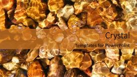  Presentation with water river - Cool new slides with water over rocks backdrop and a  colored foreground