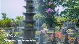  Presentation with indonesia - Slide deck enhanced with water palace of tirta gangga background and a gray colored foreground