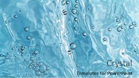  Presentation with blue water - Presentation with water-pattern-on-blue-background background and a light blue colored foreground