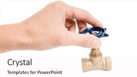  Presentation with water pipes - Slides featuring water pipes on a white background background and a white colored foreground