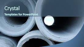  Presentation with water pipes - Colorful slide set enhanced with water pipes backdrop and a ocean colored foreground