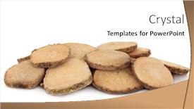  Presentation with plantain - Slide deck with water-plantain-tuber-used background and a white colored foreground