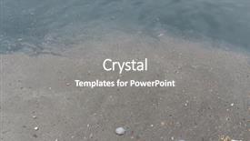  Presentation with water pollution - Presentation theme enhanced with water pollution in the sea background and a gray colored foreground