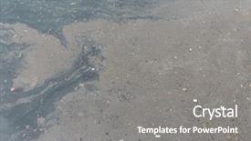  Presentation with water pollution - Presentation enhanced with water pollution of the sea background and a gray colored foreground