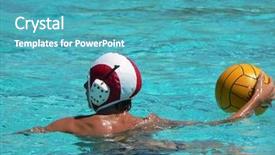  Presentation with water polo - Amazing presentation having water polo series backdrop and a teal colored foreground