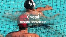  Presentation with water polo - Presentation with water polo series background and a teal colored foreground
