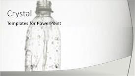  Presentation with mineral - PPT layouts enhanced with plastic bottles moving - water pouring into mineral water background and a white colored foreground