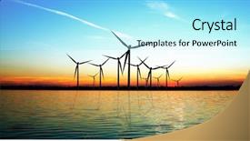  Presentation with energy power - Slide deck enhanced with water power - energy background and a arctic colored foreground