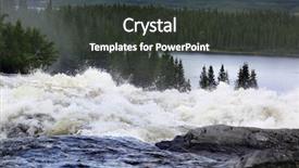  Presentation with animated waterfall - Amazing slides having water power - waterfall in sweden backdrop and a  colored foreground