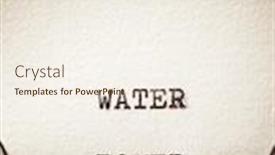  Presentation with power - PPT theme with water-power-phrase-written background and a sky blue colored foreground