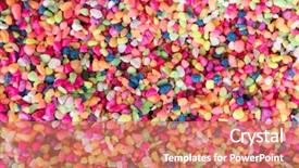  Presentation with rock - Beautiful slide set featuring water preacious - colorful rock background backdrop and a coral colored foreground