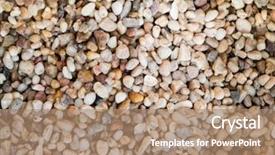  Presentation with rock - Presentation design featuring water preacious - white rock background background and a coral colored foreground