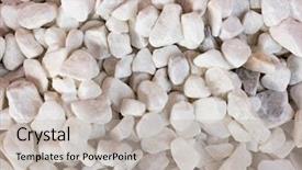  Presentation with rock - Cool new PPT theme with water preacious - white rock background backdrop and a light gray colored foreground