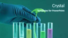  Presentation with scientific research - PPT layouts enhanced with water quality - scientific research background and a ocean colored foreground