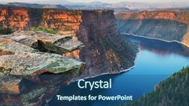  Presentation with recreation - Slide set consisting of water reservoir - flaming gorge recreation area background and a ocean colored foreground