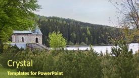  Presentation with water reservoir - PPT layouts featuring water-reservoir-sous background and a  colored foreground