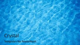  Presentation with water ripple - Theme featuring water ripple and bubbles background and a teal colored foreground