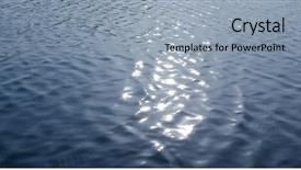  Presentation with water ripple - Slides having water ripple with sunlight flare background and a  colored foreground