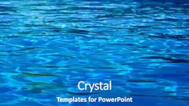  Presentation with ripples - Amazing PPT theme having water ripples at swimming pool backdrop and a teal colored foreground