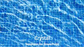  Presentation with blue water - PPT layouts having water ripples in swimming pool background and a teal colored foreground