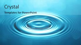  Presentation with water ripple - Slide deck with water ripples background and a  colored foreground