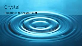  Presentation with ripples - Cool new slide deck with water ripples backdrop and a cyan colored foreground