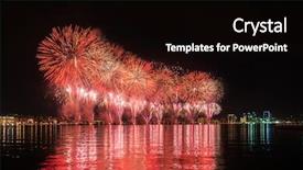  Presentation with independence day - Cool new presentation with water rocket - fireworks in baku azerbaijan backdrop and a black colored foreground