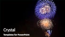  Presentation with firework - Slide set with water rocket - perfect firework with space background and a black colored foreground