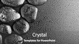  Presentation with zen stones - Audience pleasing theme consisting of water rocks - row zen stones backdrop and a dark gray colored foreground