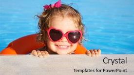  Presentation with safety - Amazing slides having safety healthy - beautiful little girl sunning backdrop and a lemonade colored foreground