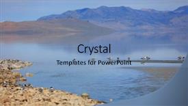  Presentation with mongolian state - Slide deck with water salinity - antelope island state park background and a teal colored foreground