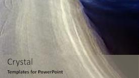  Presentation with sand - Beautiful theme featuring water-sand backdrop and a light gray colored foreground