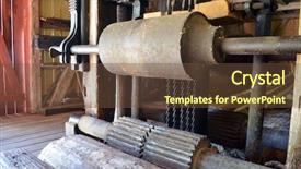  Presentation with water - Presentation theme having water sawmill norway background and a  colored foreground