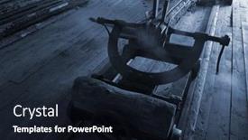  Presentation with society - PPT theme with water-sawmill-recovered background and a wine colored foreground