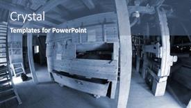  Presentation with society - Slide set with water-sawmill-recovered background and a ocean colored foreground