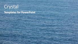  Presentation with sea water - Presentation theme featuring water-sea-surface-pattern-texture background and a teal colored foreground